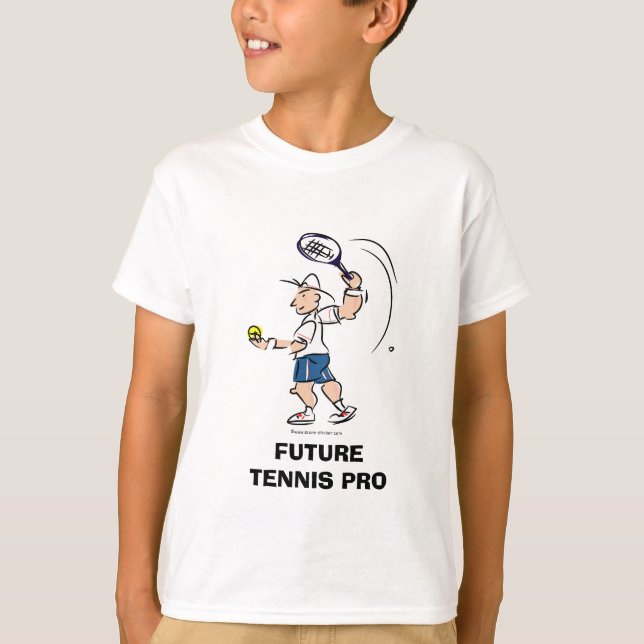 Kid's tennis t-shirt design | Future tennis pro (Front)