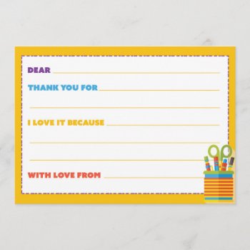 Kids Thank You Card by KarisGraphicDesign at Zazzle