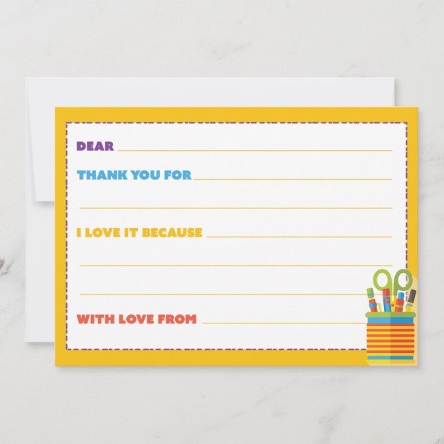 Kids Thank You Card (Front)