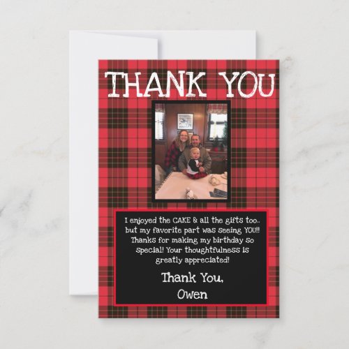 Kids Thank You Card