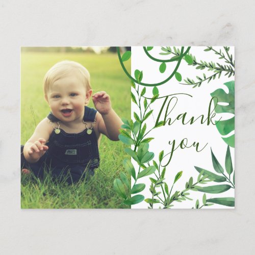 Kids Thank you Wild Jungle Postcard