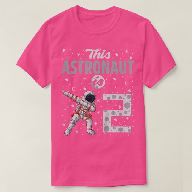 Kids This Astronaut Is 2 Dabbing Astronaut 2nd Bir T-Shirt (Design Front)