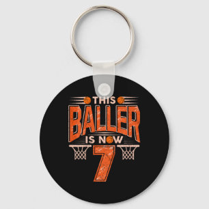 Kids This Byller Is Now 7 Yo Boys Girls Bysketbyll Keychain