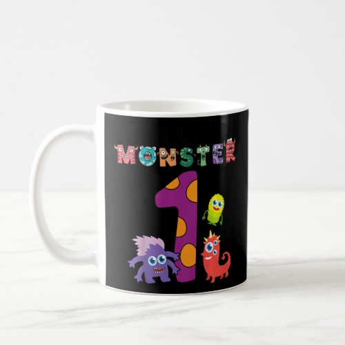 Kids This Little Monster is 1 Year Old 1st Birthda Coffee Mug