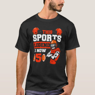 Kids This Sports Legend Is Now 5, Rugby Football 5 T-Shirt