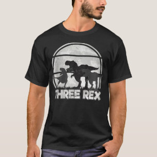 Kids Three Re 3rd Birthday Dinosaur 3 year old  T-Shirt