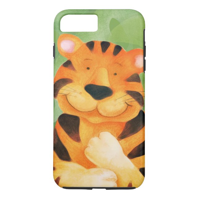 Kids tiger art iphone case (Back)