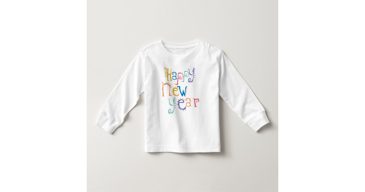 Kids Toddler Baby New Years Resolution Toddler T Shirt Zazzle Com