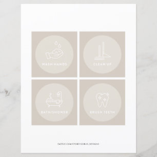 Kids Toddler Daily Routine Cards Visual Schedule 4