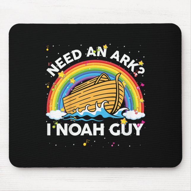 Kids Toddler Kid Need Ark I Noah Guy Christian Eas Mouse Pad (Front)