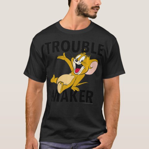 Kids Tom And Jerry Trouble Maker Portrait  T_Shirt