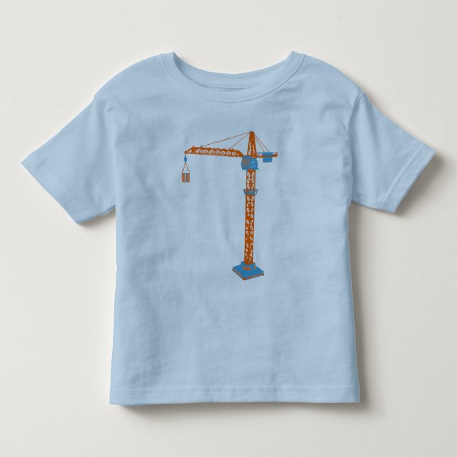 Kids' Toy Crane Drawing Toddler T-shirt (Front)