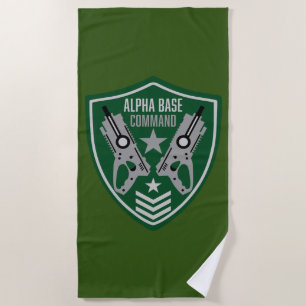 Kids Toy Dart Gun Battle Beach Towel