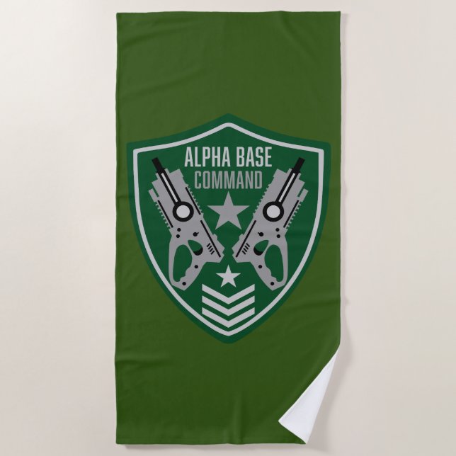 Kids Toy Dart Gun Battle Beach Towel (Front)