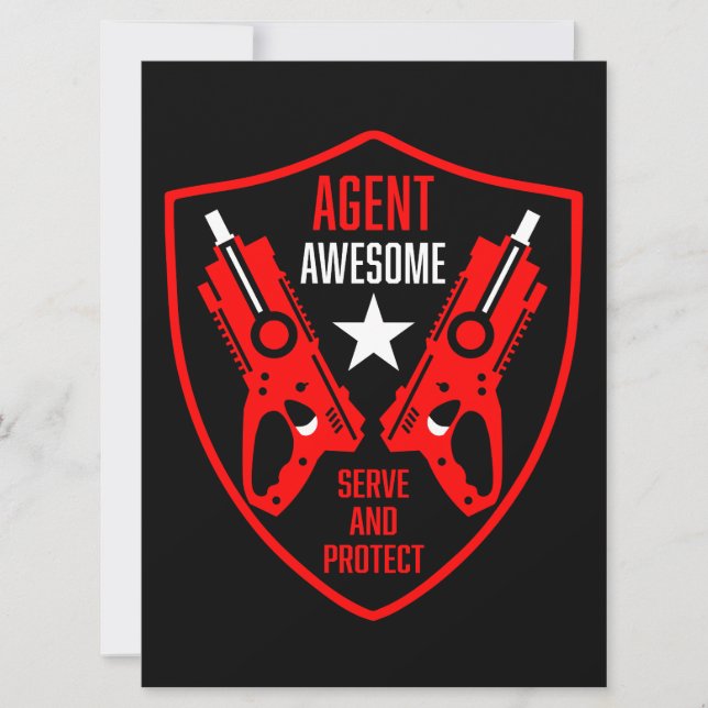 Kids Toy Dart Gun Battle Card (Front)