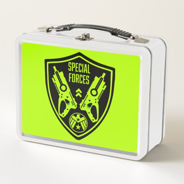 Kids Toy Dart Gun Battle Metal Lunch Box (Front)