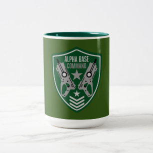 Kids Toy Dart Gun Battle Two-Tone Coffee Mug