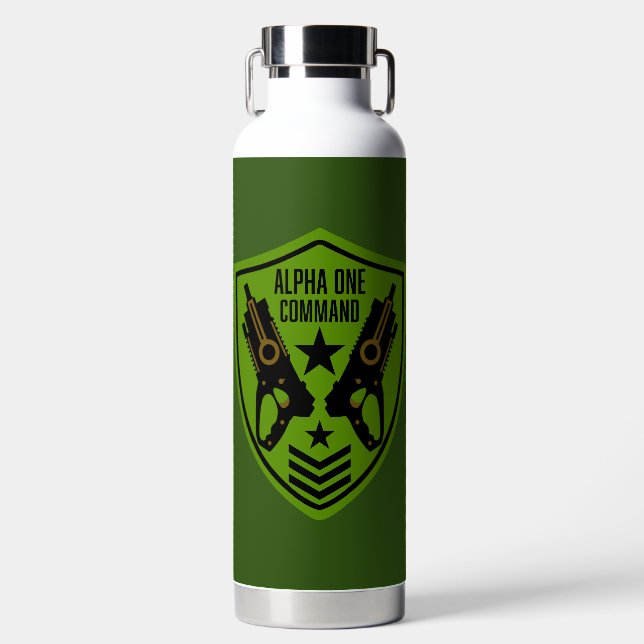 Kids Toy Dart Gun Battle Water Bottle (Front)