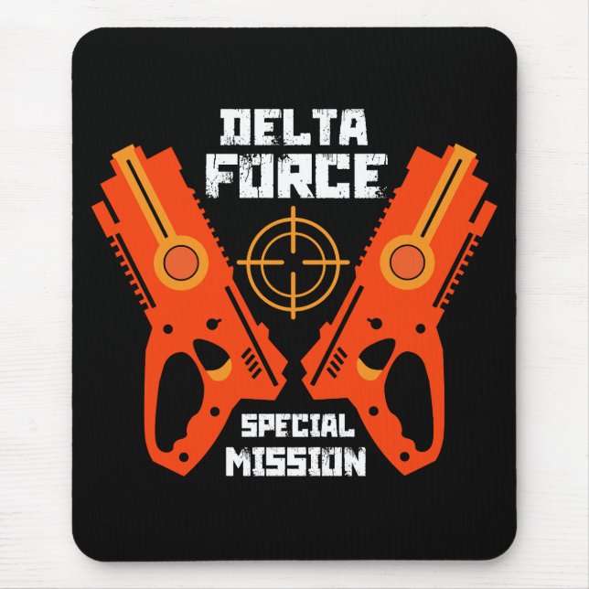 Kids Toy Gun Battle Christmas Mouse Pad (Front)