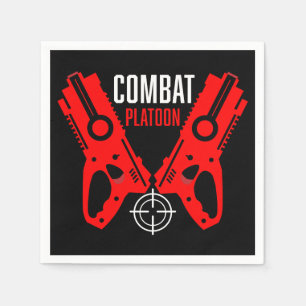 Kids Toy Gun Battle Christmas Napkins