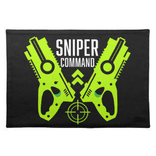 Kids Toy Gun Battle Gift Cloth Placemat