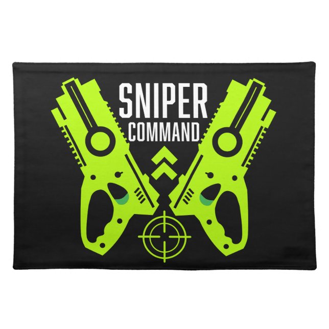 Kids Toy Gun Battle Gift Cloth Placemat (Front)