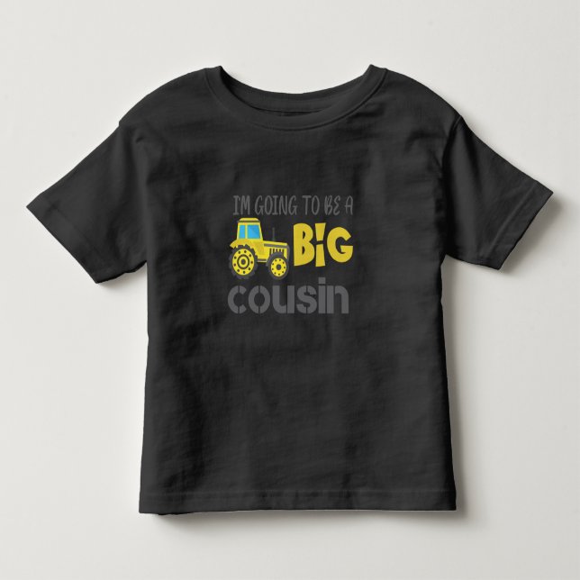 Kids Tractor Big Cousin Farmer Family Farming Toddler T-shirt (Front)
