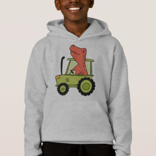 Kids Tractor with Trex  Farmer Hoodie