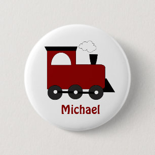 Kids Train Birthday Favor Button