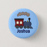Kids Train Birthday Party Favor Button at Zazzle