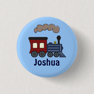 Kids Train Birthday Party Favor Button