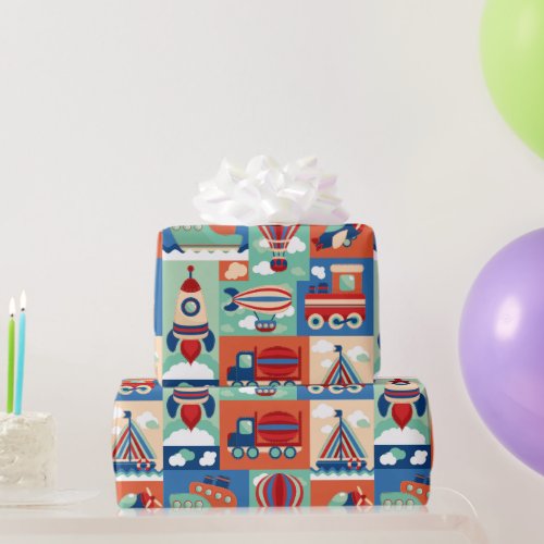 Kids Travel  Wrapping Paper