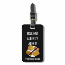 Kids Tree Nut Allergy Alert with Epinephrine Image Luggage Tag