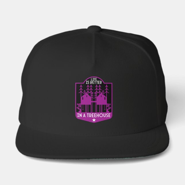 Kids Treehouse Back To School Boy Snap Back Hat (Front)