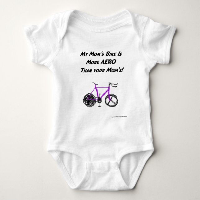 Kids Triathlon (Mom) Baby Bodysuit (Front)