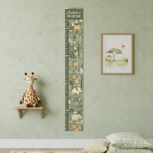 Kid's Tribal Safari Jungle Growth Chart ID1260