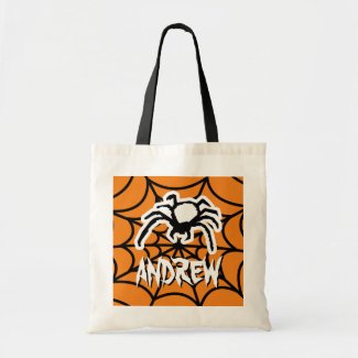 Kids trick or treat tote bag for Halloween party