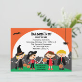 Kids Trick or Treating Halloween Invitation | Zazzle