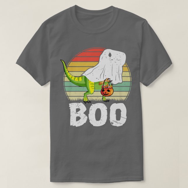 Kids Trick Rawr Treat Skeleton Dino Tre Toddler Bo T-Shirt (Design Front)