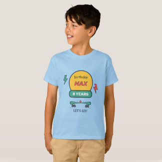 Kids Tshirts Create Your Own Birthday, Custom Name