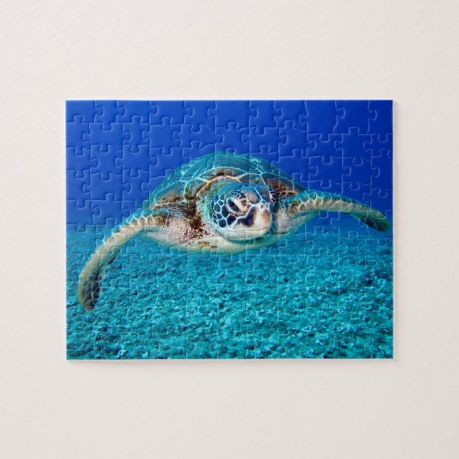 Kids underwater 110 pieces Sea turtle Jigsaw Puzzl Jigsaw Puzzle (Horizontal)