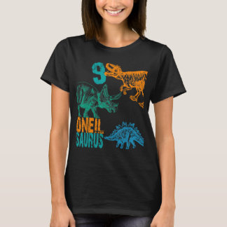 Kids Uneil Saurus 9th Birthday Boys Rex Bday Part T-Shirt