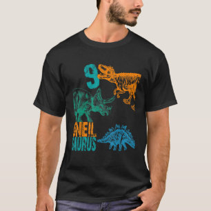 Kids Uneil Saurus 9th Birthday Boys Rex Bday Part T-Shirt