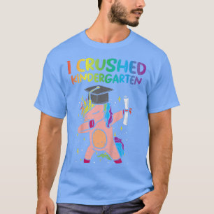 Kids Unicorn Dab I Crushed Kindergarten Last Day G T-Shirt