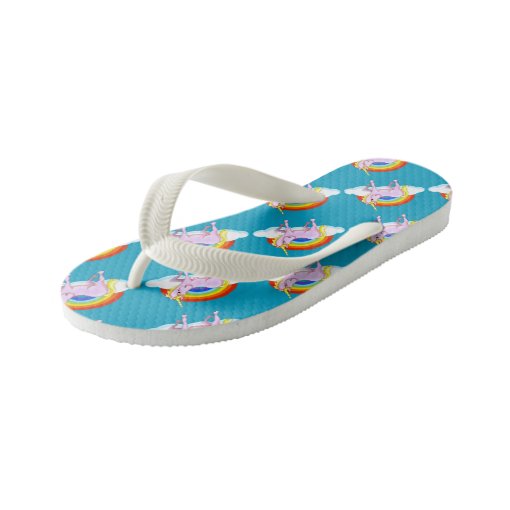 Kids Unicorn Flip-Flops Kid's Flip Flops | Zazzle