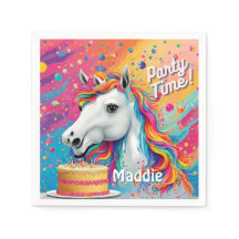 Kids Unicorn Party Napkins