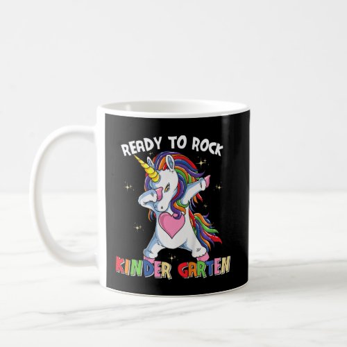 Kids Unicorn Ready To Rock Kinder Garten  Coffee Mug