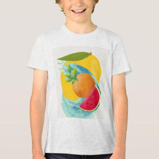 Kids unisex white T-shirt Tri-Blend Shirt