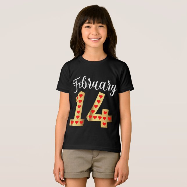 Kid's Valentine day Tri-Blend Shirt (Front Full)