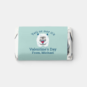 Kids Valentine Yeti Hershey's Miniatures